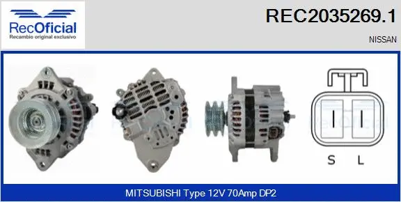 Alternator (REC2035269.1)