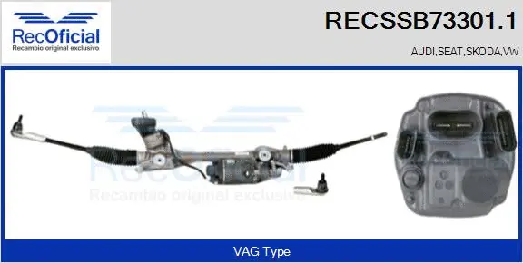 Steering Gear (RECSSB73301.1)