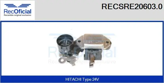 Alternator Regulator (RECSRE20603.0)