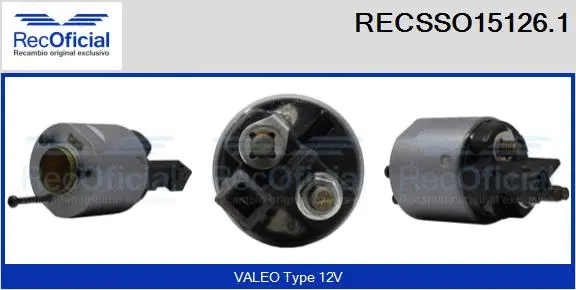 Solenoid Switch, starter (RECSSO15126.1)