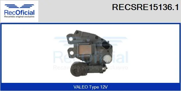 Alternator Regulator (RECSRE15136.1)