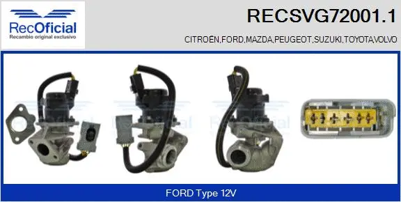 EGR Valve (RECSVG72001.1)
