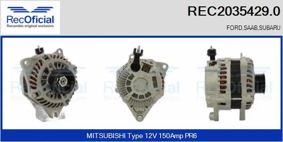 Alternator (REC2035429.0)