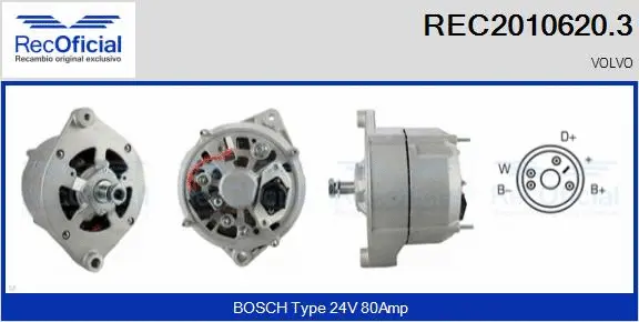 Alternator (REC2010620.3)