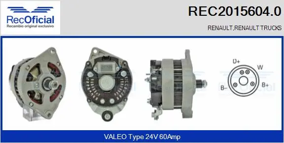 Alternator (REC2015604.0)