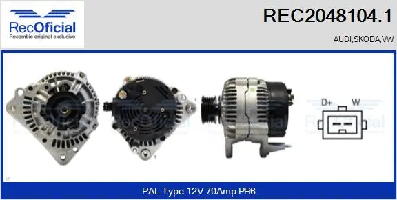 Alternator (REC2048104.1)