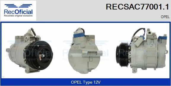 Compressor, air conditioning (RECSAC77001.1)