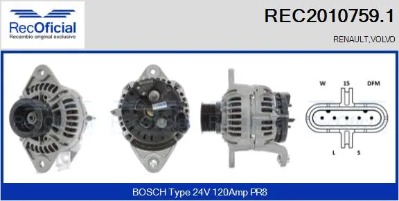 Alternator (REC2010759.1)