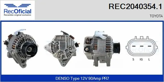 Alternator (REC2040354.1)
