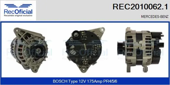 Alternator (REC2010062.1)