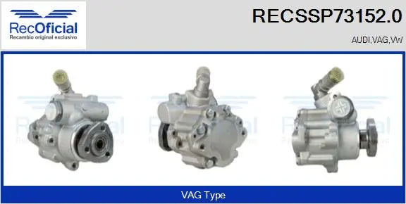 Hydraulic Pump, steering (RECSSP73152.0)