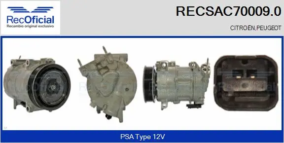 Compressor, air conditioning (RECSAC70009.0)