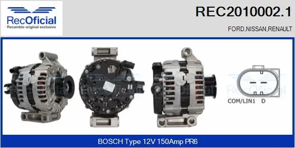 Alternator (REC2010002.1)