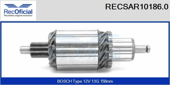 Armature, starter (RECSAR10186.0)