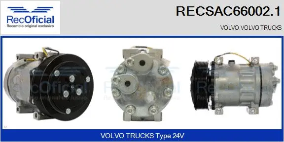 Compressor, air conditioning (RECSAC66002.1)