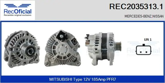 Alternator (REC2035313.1)