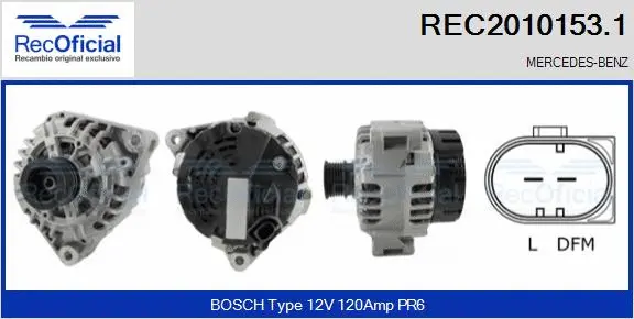 Alternator (REC2010153.1)