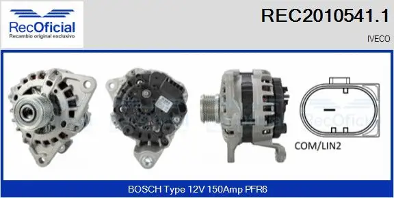 Alternator (REC2010541.1)