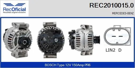 Alternator (REC2010015.0)