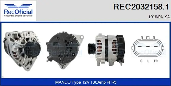 Alternator (REC2032158.1)
