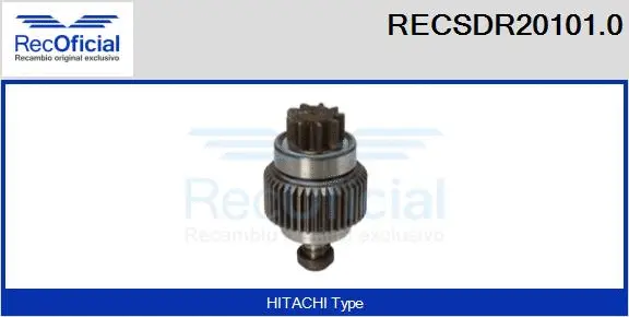 Pinion, starter (RECSDR20101.0)