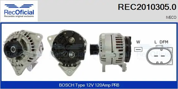 Alternator (REC2010305.0)