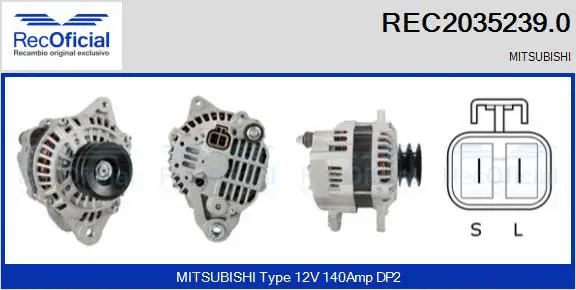 Alternator (REC2035239.0)