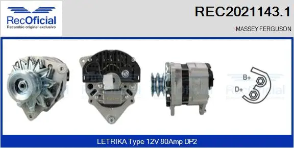 Alternator (REC2021143.1)