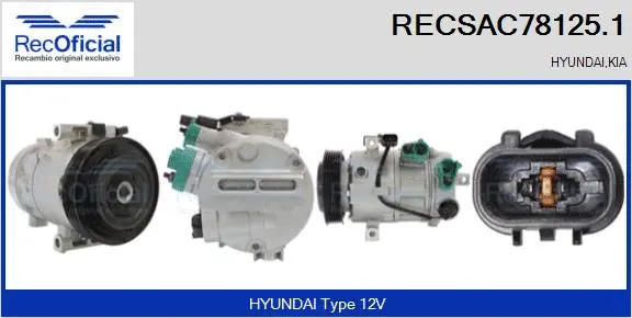 Compressor, air conditioning (RECSAC78125.1)