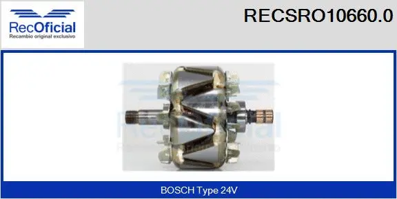 Rotor, alternator (RECSRO10660.0)