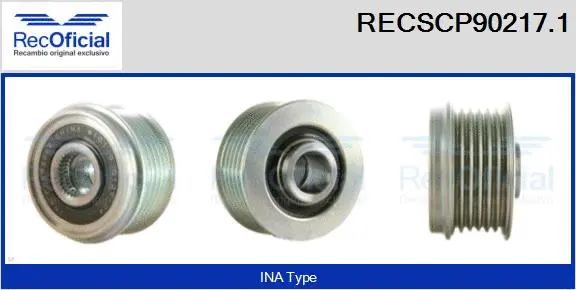 Belt Pulley, alternator (RECSCP90217.1)