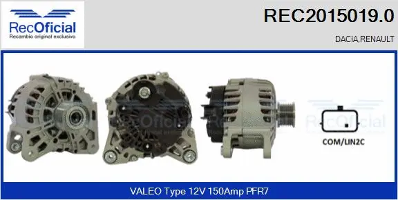 Alternator (REC2015019.0)
