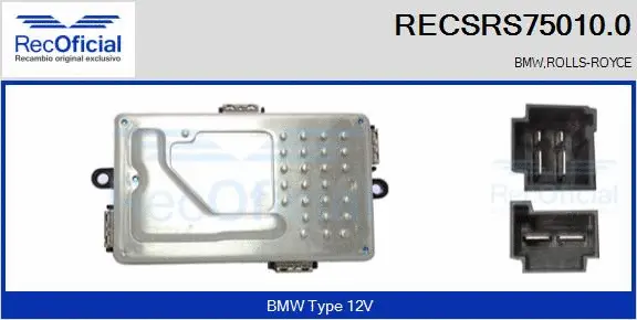 Resistor, interior blower (RECSRS75010.0)