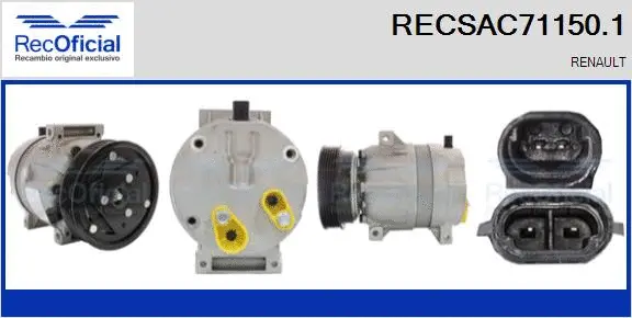 Compressor, air conditioning (RECSAC71150.1)