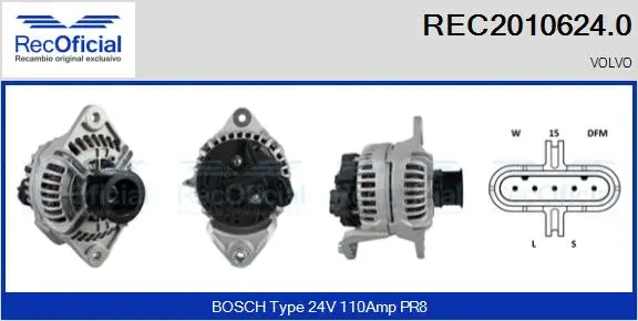 Alternator (REC2010624.0)