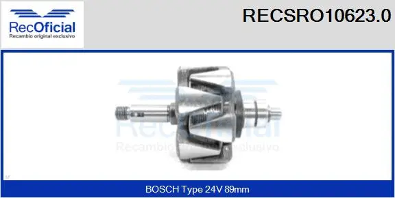 Rotor, alternator (RECSRO10623.0)