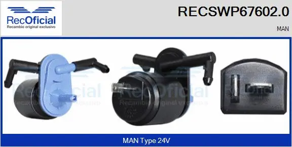 Washer Fluid Pump, window cleaning (RECSWP67602.0)
