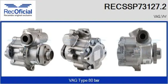 Hydraulic Pump, steering (RECSSP73127.2)