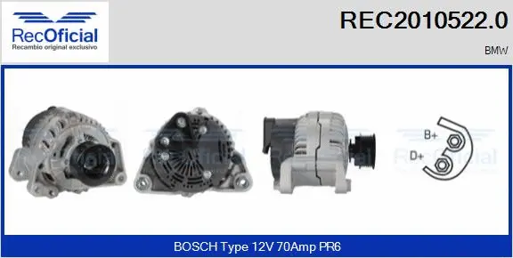 Alternator (REC2010522.0)