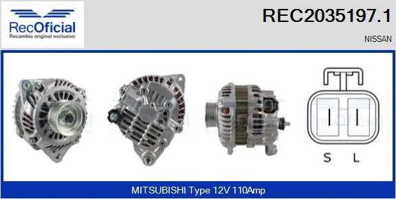 Alternator (REC2035197.1)