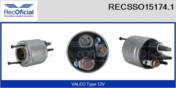 Solenoid Switch, starter (RECSSO15174.1)