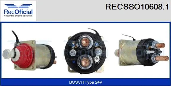Solenoid Switch, starter (RECSSO10608.1)
