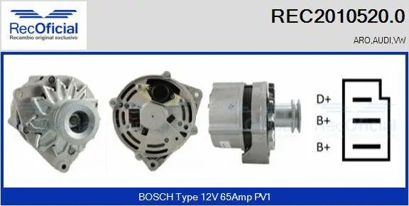 Alternator (REC2010520.0)