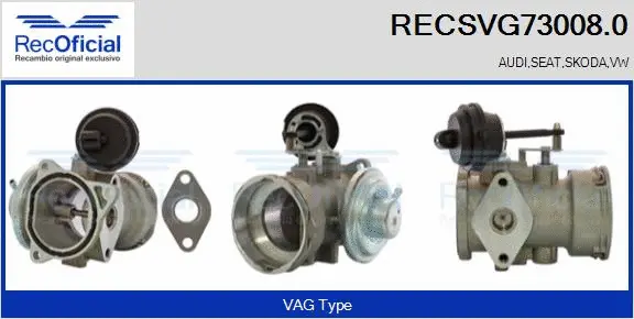 EGR Valve (RECSVG73008.0)