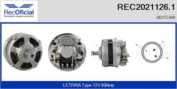 Alternator (REC2021126.1)