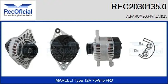 Alternator (REC2030135.0)