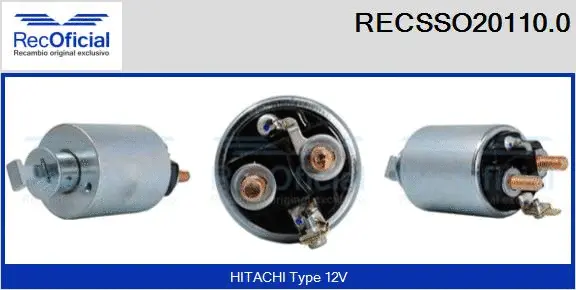 Solenoid Switch, starter (RECSSO20110.0)