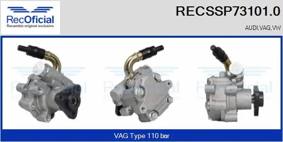 Hydraulic Pump, steering (RECSSP73101.0)