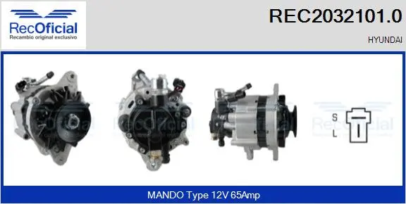 Alternator (REC2032101.0)