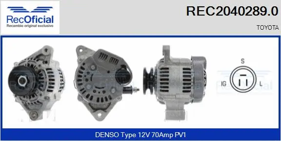 Alternator (REC2040289.0)